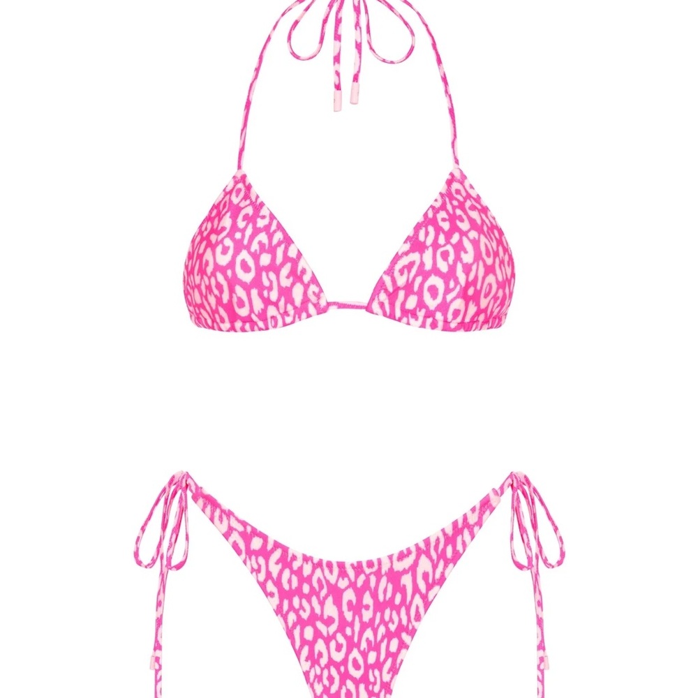TRIANGL Pink Leopard Print Bikini